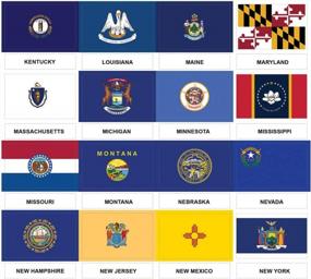 img 2 attached to Decorate With Pride: Creanoso US States And Territories Flags, And American Symbols Stickers - 2 Sets Of 8 Sheets For Fun And Easy Learning!