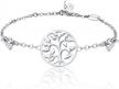 blinggem 925 sterling silver bracelet - a faithful gift for mom, wife, and girlfriend on birthday or anniversary logo