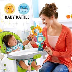 img 1 attached to Enhance Mealtime Fun with nicknack Baby Suction Toy for High Chair 👶 - 2PCS Suction Cup Toys for Table Activities & Rattle for Babies 6 Months+