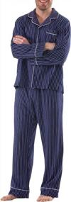 img 4 attached to Cozy Up With PajamaGram Men'S Classic PJs - 100% Cotton Sets