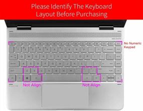 img 3 attached to Защитите свой HP Pavilion X360 и ноутбук с помощью чехла для клавиатуры, совместимого с 14-Dq, 14-Fq, 14-Dk и многим другим!
