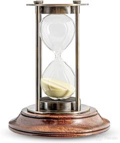 img 1 attached to ⏳ Antique-Style 30 Minute Hourglass - Authentic Models, 18th Century Industrial Design, Bronzed and Honey Distressed French Finish