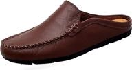 👞 breathable leather men's shoes: go tour slippers at mules & clogs - lightweight and airy comfort logo