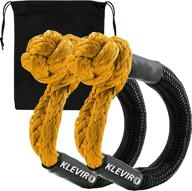 kleviro soft shackle recovery rope with braided sleeve - 7/16 inch x 20 inch recovery strap shackle (45 logo