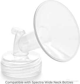 img 2 attached to 🍼 Spectra - Wide Breast Shield Set for Optimal Breast Milk Extraction - Medium 24mm