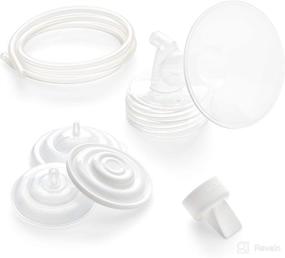 img 4 attached to 🍼 Spectra - Wide Breast Shield Set for Optimal Breast Milk Extraction - Medium 24mm