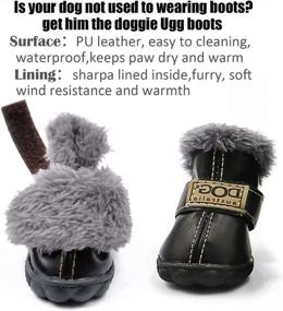 img 3 attached to 🐾 Winter-Proof Your Pup's Paws with QIAONIUNIU Dog Shoes – Waterproof & Skidproof Boots for Ultimate Protection on Snow/Ice Pavement