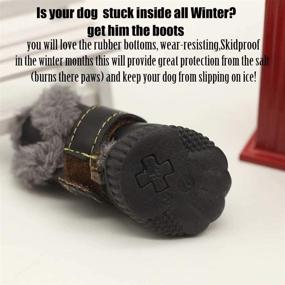 img 1 attached to 🐾 Winter-Proof Your Pup's Paws with QIAONIUNIU Dog Shoes – Waterproof & Skidproof Boots for Ultimate Protection on Snow/Ice Pavement