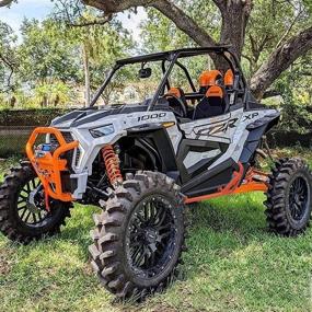 img 2 attached to ELITEWILL Orange RZR Nerf Bars Rock Sliders Compatible with Polaris RZR 900 Trail, 900S, 1000S, XP1000, Turbo (2014-2022) - 2 Seater Tree Kickers