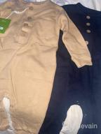 картинка 1 прикреплена к отзыву 👶 Feidoog Baby Boys Girls 2-Pack Solid Romper Button Long Sleeve Jumpsuit Outfits Clothes Sets от Doug Darling