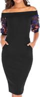 👗 zshujun womens bodycon formal office dresses: stylish women's clothing for work логотип