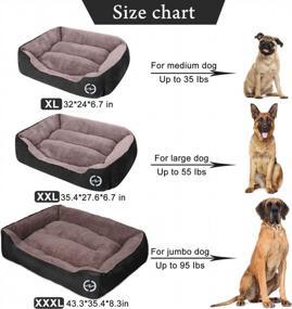 img 2 attached to Experience Ultimate Comfort With PUPPBUDD'S Orthopedic Dog Bed For Large Dogs - Washable, Breathable, And Cozy Rectangle Pet Sofa