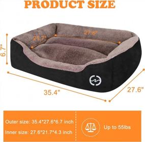 img 3 attached to Experience Ultimate Comfort With PUPPBUDD'S Orthopedic Dog Bed For Large Dogs - Washable, Breathable, And Cozy Rectangle Pet Sofa