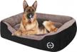 experience ultimate comfort with puppbudd's orthopedic dog bed for large dogs - washable, breathable, and cozy rectangle pet sofa logo