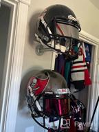 img 1 attached to Nxtrnd VZR1 Tinted Football Helmet Visor: Professional Shield For Youth & Adult Football Helmets With Clips, Decal Pack & Bag review by Franklin Richardson