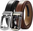 upgrade your style with chaoren click belt for men 2 pack - perfect dress belt set for every occasion logo