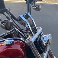 sresk chrome pullback handlebar risers: one piece top clamp for h-d handlebars, 6-inch extension логотип