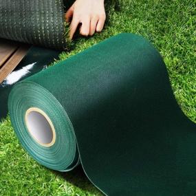 img 4 attached to Self-Adhesive Artificial Grass Seaming Tape For Lawn, Carpet Jointing, Mat Rug, And Connecting Fake Grass - TYLife'S 6" X 32.8' Turf Tape