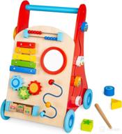 🚶 функциональное деревянное ходунки-каталка cossy для малышей от 18 месяцев и старше - игрушка для обучения ходьбе (улучшенная версия) логотип