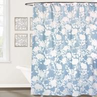 blue floral delight fabric shower curtain 72 inch x 72 inch - driftaway logo