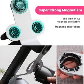 img 2 attached to Magnetic Aluminum Alloy Hair Dryer Holder For Dyson Supersonic - Desktop Stand, Bracket Storage Rack Organizer (Silver)