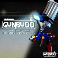 🔫 gunbudd universal automotive spray paint gun with advanced cob/led ultra lighting system logo