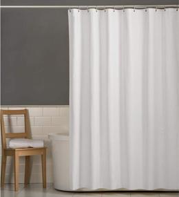 img 3 attached to MAYTEX Microfiber Fabric Shower Curtain Liner - 70In X 72In, White