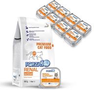 forza10 renal cat food combo: 16 packs of wet cat food kidney renal actiwet 🐱 with lamb and 1 pound of active dry cat food kidney care renal diet for adult cats логотип