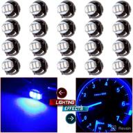 🔹 cciuy 20-pack blue t4/t4.2 neo wedge 3led light bulbs replacement for 1996-1999 dodge caravan, 1998-2001 acura integra, 2004-2011 chevrolet colorado логотип