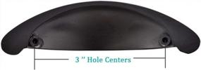 img 3 attached to 20 Pack 3" Oil Rubbed Bronze Cabinet Handles - Bin Cup Drawer Handle Pulls W/ Hole Centers
