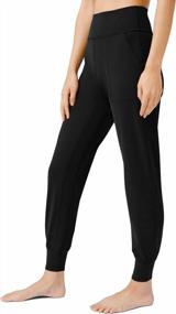 img 4 attached to High Waisted Yoga Joggers With Pockets For Women - Perfect For Running, Lounging And Fitness - AJISAI