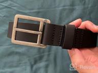 img 1 attached to Premium Arcade Leather Padre Black Men's Belts - Stylish Accessories for Men review by David Carter