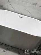 img 1 attached to FerdY Shangri-La 59" Acrylic Freestanding Bathtub - Glossy White, CUPC Certified W/ Brushed Nickel Drain & Overflow review by James Hova