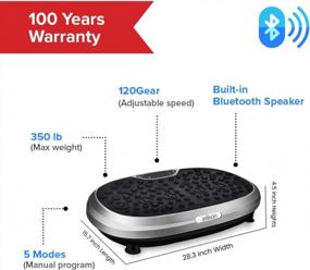 img 2 attached to EILISON FitMax 3D XL Vibration Plate Exercise Machine - Whole Body Workout Platform W/Loop Bands For Home Training, Recovery, Wellness & Weight Loss (Jumbo Size) (Silver)
