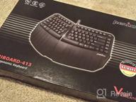 img 1 attached to Experience Comfortable Typing With Perixx PERIBOARD-613W Mini Wireless Ergonomic Split Keyboard For Windows And Mac - Dual Mode Compatibility review by Brandon Bullard