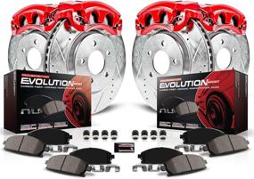 img 3 attached to 🔥 Enhanced Performance Brake Kit with Calipers - Power Stop KC4062 Z23 Evolution Sport