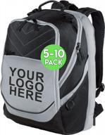 get customized business backpacks for your team - add your logo | pack of 5 or 10 (suitable for 17" laptops) logo