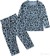 leopard pajamas cotton toddler sleepwear apparel & accessories baby boys : clothing logo