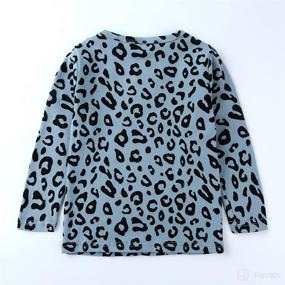 img 3 attached to Leopard Pajamas Cotton Toddler Sleepwear Apparel & Accessories Baby Boys : Clothing