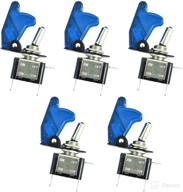 🚗 enhance your car's lighting with esupport car blue cover blue led light rocker toggle switch spst on off pack of 5 logo