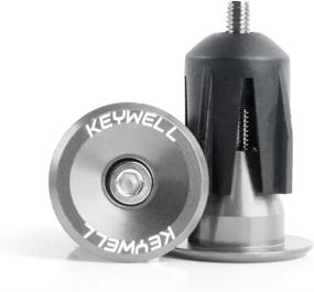 img 3 attached to Bike Handlebar End Caps - KEYWELL Aluminum Bar End Plugs, Perfect For Cyclists On Road And Mountain Bikes, BMX, MTB, And Fixies - Includes 2 Count