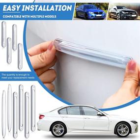 img 2 attached to 🚪 Tallew Clear Silicone Cabinet Door Bumper Wall Protector | Car Anti-Collision Bumper | Adhesive Automotive Bumper Guards for Car Doors & Drawers (Pack of 10)