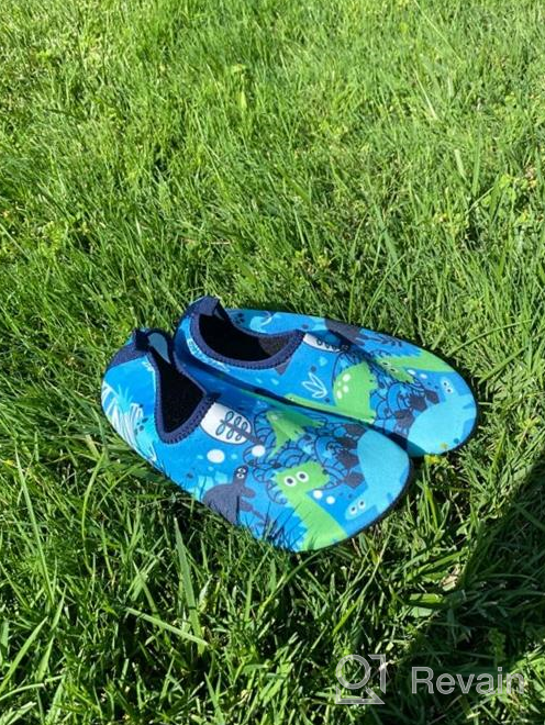 img 1 attached to 👶 Toddler Kids Cute Printed Water Shoes by Toandon review by Justin Ewing