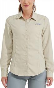 img 3 attached to Женская быстросохнущая рубашка с длинным рукавом для рыбалки и туризма с защитой от солнца SPF 50+ для активного отдыха