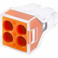 effortlessly connect wires with gkeemars 50-pack push-in connectors for junction box (4-conductor) logo