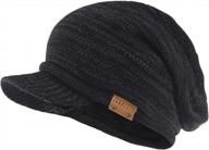 stay cozy this winter with the forbusite men knit beanie visor cap with brim логотип