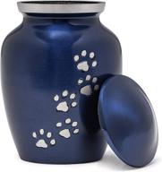 🐾 elegant blue velvet bag medium animal cremation urn – forever in harmony: honoring and remembering your beloved pet, dogs and cats logo