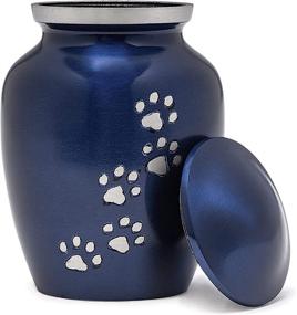 img 4 attached to 🐾 Elegant Blue Velvet Bag Medium Animal Cremation Urn – Forever in Harmony: Honoring and Remembering Your Beloved Pet, Dogs and Cats