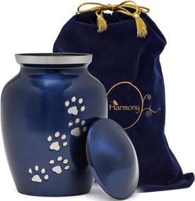 img 2 attached to 🐾 Elegant Blue Velvet Bag Medium Animal Cremation Urn – Forever in Harmony: Honoring and Remembering Your Beloved Pet, Dogs and Cats
