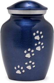 img 3 attached to 🐾 Elegant Blue Velvet Bag Medium Animal Cremation Urn – Forever in Harmony: Honoring and Remembering Your Beloved Pet, Dogs and Cats